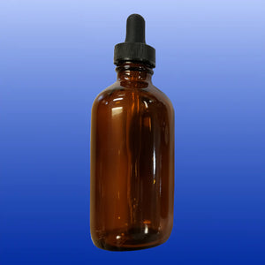 Amber Glass Bottle with Dropper 1, 2 or 4 Oz-Bottles and Jars-Starwest Botanicals-4 Oz-Castle Remedies