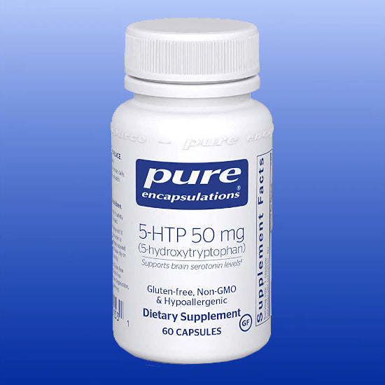 5-HTP 50 mg 60 Capsules-Hormonal Support-Pure Encapsulations-Castle Remedies