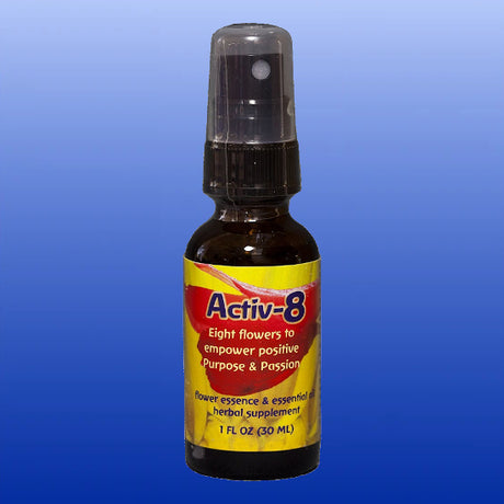 Activ-8 1 oz Dosage Spray Bottle-Flourish Spray-Flower Essence Services-Castle Remedies