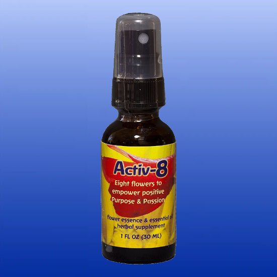 Activ-8 1 oz Dosage Spray Bottle-Flourish Spray-Flower Essence Services-Castle Remedies