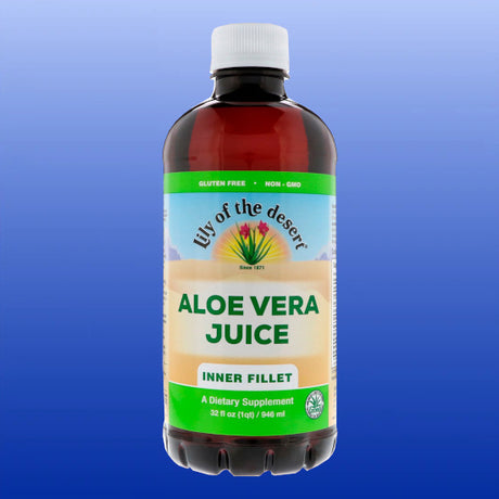 Aloe Vera Juice Inner Fillet 99% Organic 32 Oz-Digestive Support-Lily of the Desert-Castle Remedies