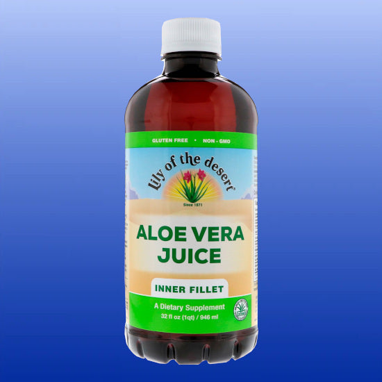 Aloe Vera Juice Inner Fillet 99% Organic 32 Oz-Digestive Support-Lily of the Desert-Castle Remedies