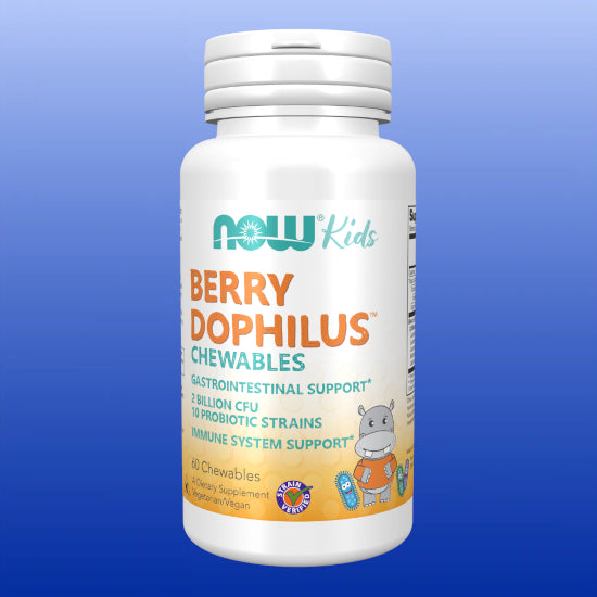BerryDophilus™ Kids Chewable Probiotic 60 Tablets-Probiotics-Now Products-Castle Remedies