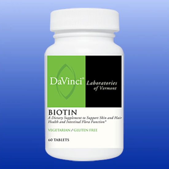 Biotin 60 Tablets-Vitamins and Minerals-DaVinci Laboratories-Castle Remedies