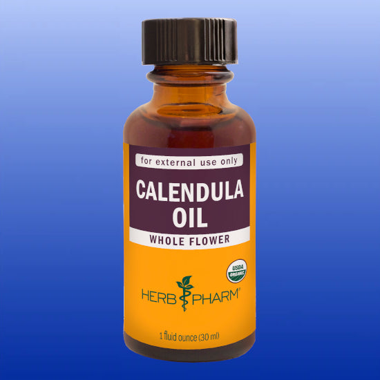 Calendula Oil 1 Oz-Topical Skin Repair-Herb Pharm-Castle Remedies