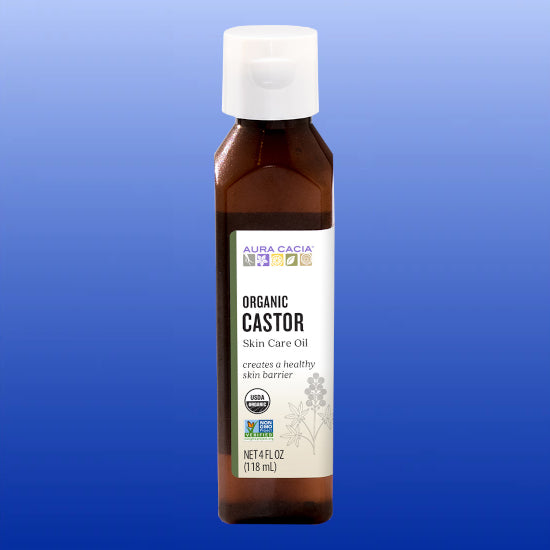 Castor Oil Organic 4 Oz-Body Care-Aura Cacia-Castle Remedies