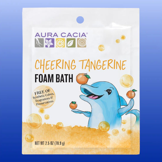 Cheering Tangerine Children's Foam Bath 2.5 Oz-Body Care-Aura Cacia-Castle Remedies