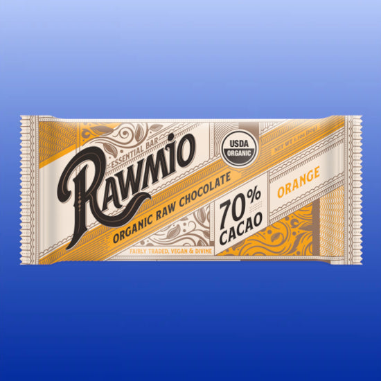 Essentials Bar Orange Chocolate 70% Cacao 1.1 Oz-Chocolate-Rawmio-Castle Remedies