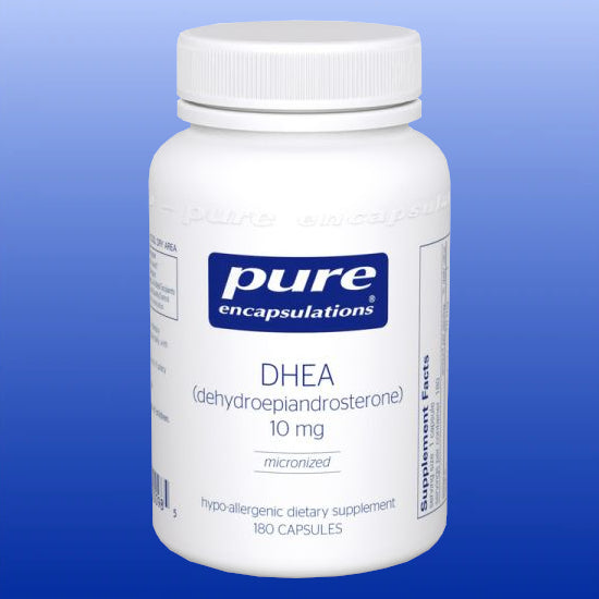 DHEA 10 mg 180 Capsules-Adrenal Support-Pure Encapsulations-Castle Remedies