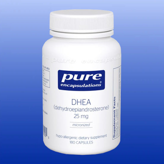 DHEA 25 mg 60 or 180 Capsules-Adrenal Support-Pure Encapsulations-180 Capsules-Castle Remedies