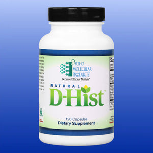 Natural D-Hist 40 or 120 Capsules-Allergy Support-Ortho Molecular-120 Capsules-Castle Remedies