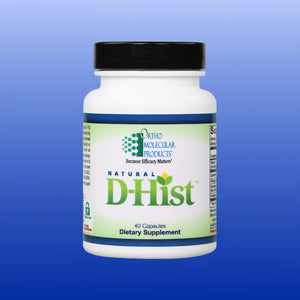 Natural D-Hist 40 or 120 Capsules-Allergy Support-Ortho Molecular-40 Capsules-Castle Remedies