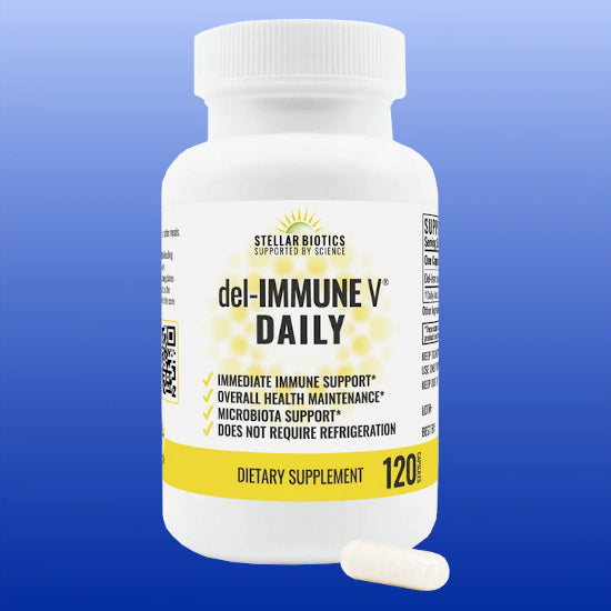 del-IMMUNE V® Daily 25mg 60 or 120 Capsules-Immune Support-Stellar Biotics-120 Capsules-Castle Remedies