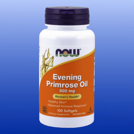 Evening Primrose Oil 100 Softgels-Fish Oils/Essential Fatty Acids-Now Products-Castle Remedies