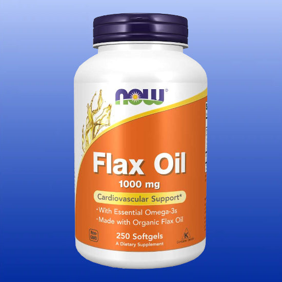 Flax Oil 250 Softgels-Fish Oils/Essential Fatty Acids-Now Products-Castle Remedies