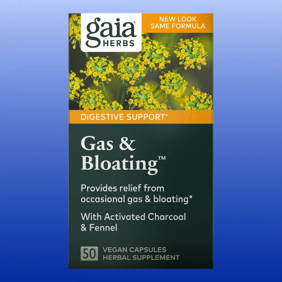 Gas & Bloating™ 50 Vegan Capsules-Digestive Support-Gaia Herbs-Castle Remedies