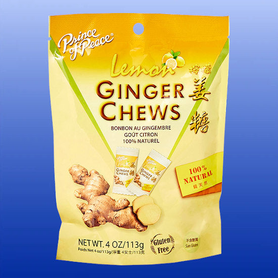 Ginger Chews Lemon 4 Oz-Gastrointestinal Support-Prince of Peace-Castle Remedies