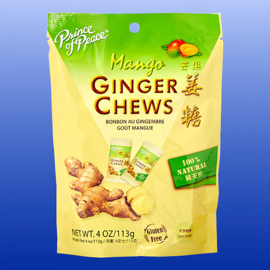 Ginger Chews Mango 4 Oz-Gastrointestinal Support-Prince of Peace-Castle Remedies