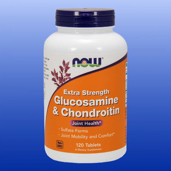 Glucosamine & Chondroitin Extra Strength 120 Tablets-Joint Health-Now Products-Castle Remedies