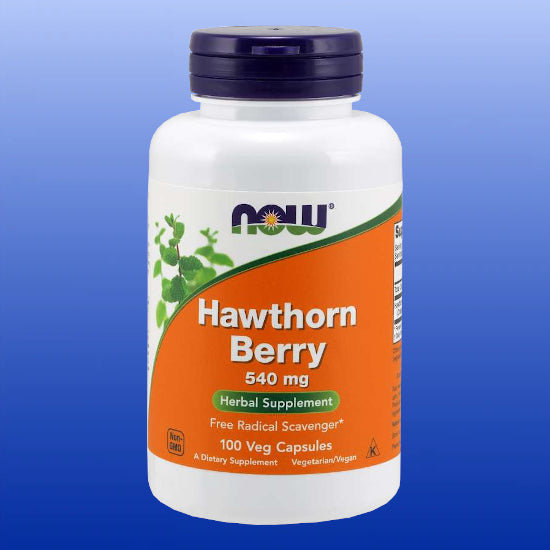 Hawthorn Berry 100 Capsules-Single Herbs-Now Products-Castle Remedies