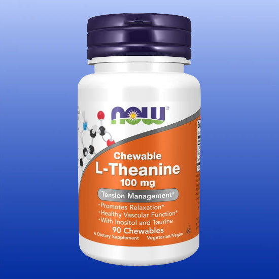 L-Theanine Chewable 100 mg 90 Lozenges-Stress Relief-Now Products-Castle Remedies