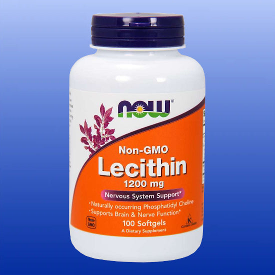 Lecithin 1200 mg 100 Softgels-Fish Oils/Essential Fatty Acids-Now Products-Castle Remedies