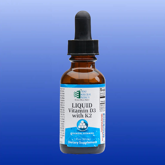 Liquid Vitamin D3 with K2 1 Oz-Vitamins and Minerals-Ortho Molecular-Castle Remedies
