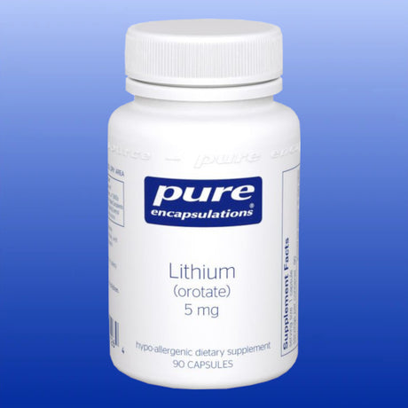 Lithium Orotate 90 Capsules-Cognitive Support-Pure Encapsulations-Castle Remedies