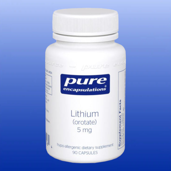 Lithium Orotate 90 Capsules-Cognitive Support-Pure Encapsulations-Castle Remedies