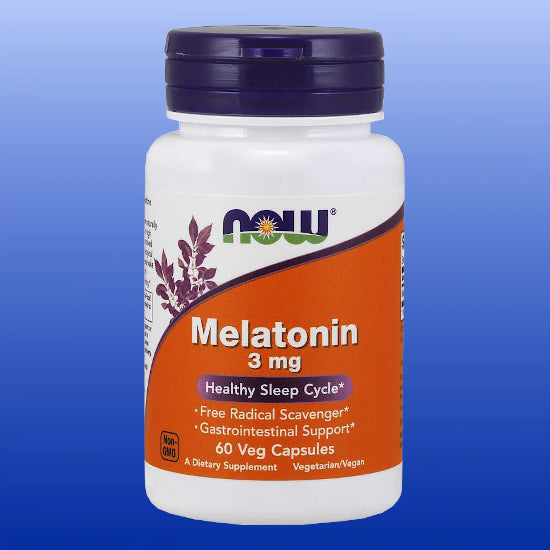 Melatonin 3 mg 60 Capsules-Sleep Support-Now Products-Castle Remedies