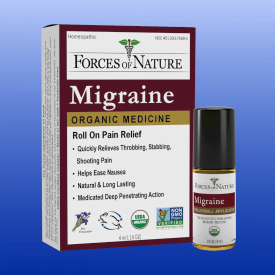 Migraine Roll On Pain Relief 4 mL-Headache & Migraine Support-Forces of Nature-Castle Remedies