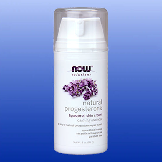 Natural Progesterone Cream Lavender 3 Oz-Women's Health-Now Products-Castle Remedies
