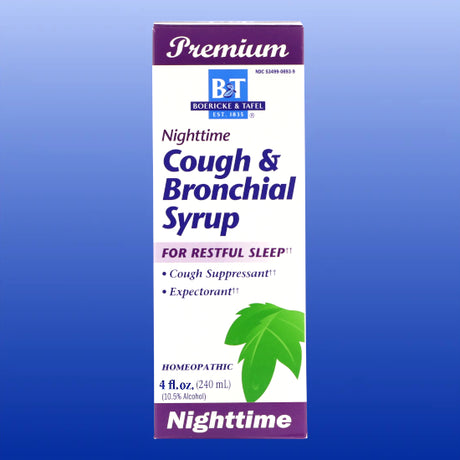 Nighttime Cough & Bronchial Syrup 4 Oz-Cold and Flu Relief-Boericke & Tafel-Castle Remedies