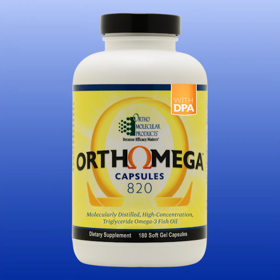 Orthomega 820 60 or 180 Softgels-Fish Oils/Essential Fatty Acids-Ortho Molecular-180 Softgels-Castle Remedies