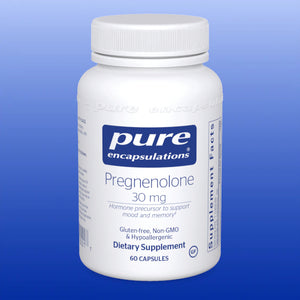 Pregnenolone 30 mg 60 or 180 Capsules-Hormonal Support-Pure Encapsulations-60 Capsules-Castle Remedies