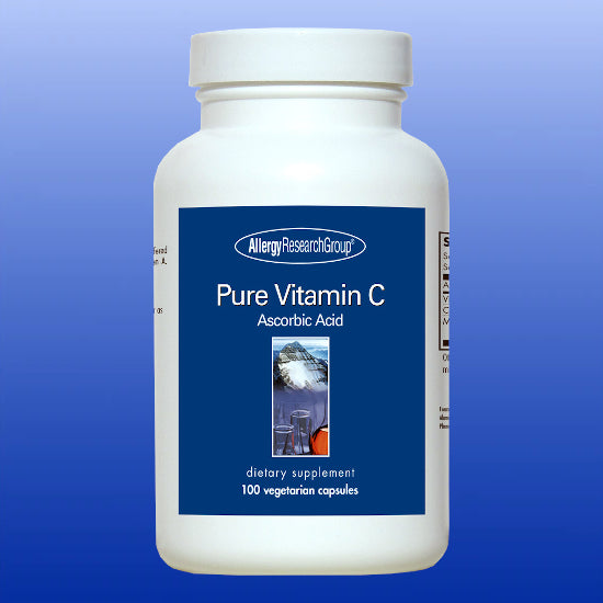 Pure Vitamin C 100 Vegetarian Capsules-Vitamins and Minerals-Allergy Research Group-Castle Remedies