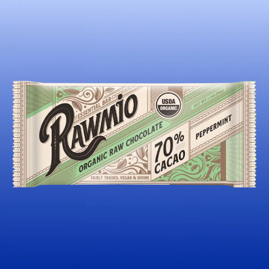 Essentials Bar Mint Chocolate 70% Cacao 1.1 Oz-Chocolate-Rawmio-Castle Remedies