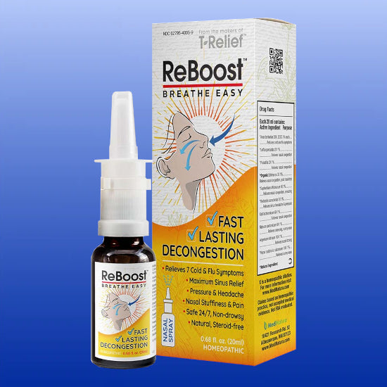 ReBoost Decongestant Nasal Spray 20 mL-Nasal Support-MediNatura-Castle Remedies