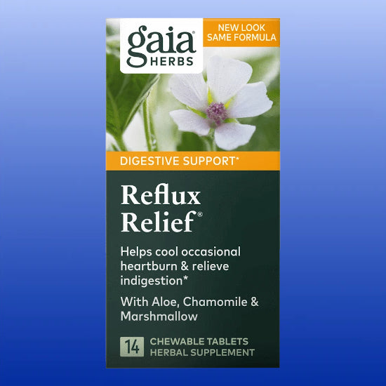 Reflux Relief® 15 Chewable Tablets-Digestive Support-Gaia Herbs-Castle Remedies