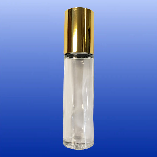 Clear Bottle with Roll On Applicator 1/3 Oz