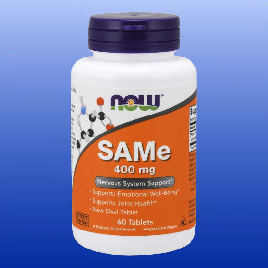 SAMe 400 mg 60 Tablets-Anxiety/Mood Support-Now Products-Castle Remedies
