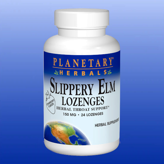 Slippery Elm 24 Lozenges-Single Herbs-Planetary Herbals-Castle Remedies