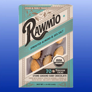 Organic Stone Ground Gourmet Sea Salt and Almond Bark-Chocolate-Rawmio-Castle Remedies