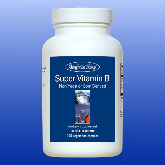Super Vitamin B Complex 120 Veg Capsules-Vitamins and Minerals-Allergy Research Group-Castle Remedies
