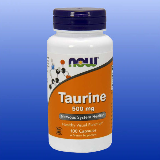 Taurine 500 mg 100 Veg Capsules-Amino Acids-Now Products-Castle Remedies
