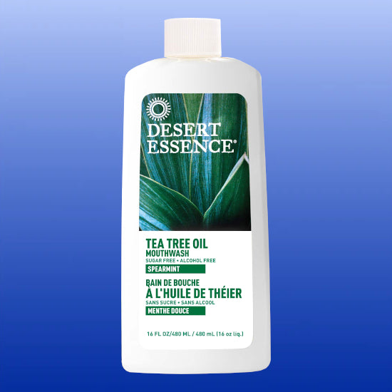Tea Tree Mouthwash Spearmint 16 Oz-Oral Support-Desert Essence-Castle Remedies