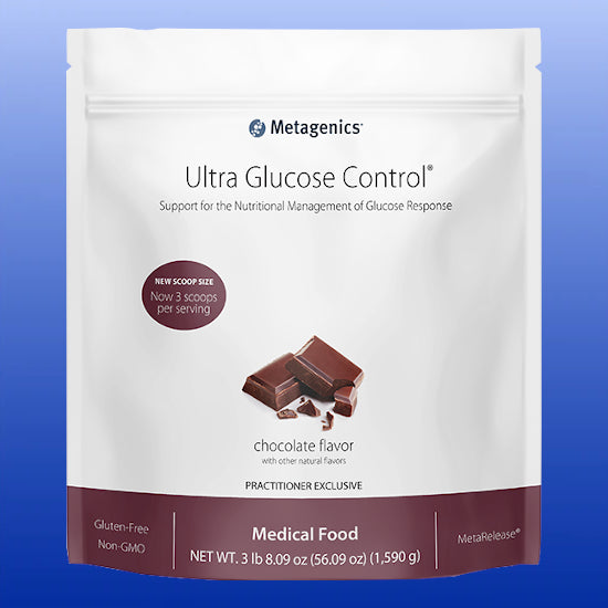 Ultra Glucose Control - Chocolate Flavor - 14 Servings or 28 Servings-Medical Food-Metagenics-30 Servings-Castle Remedies