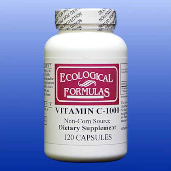 Corn-Free Vitamin C 1000 mg 120 Capsules-Vitamins and Minerals-Ecological Formulas-Castle Remedies