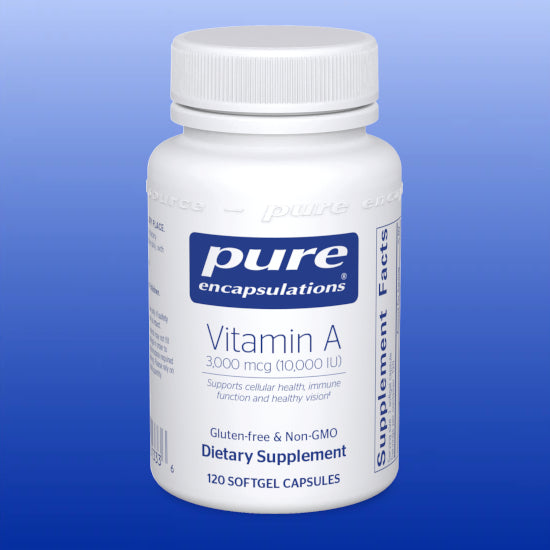 Vitamin A 10,000 IU 120 Softgels-Vitamins and Minerals-Pure Encapsulations-Castle Remedies