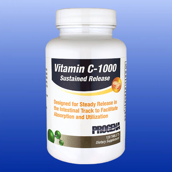 Vitamin C-1000 Sustained Release 120 Tablets-Vitamins and Minerals-Progena-Castle Remedies